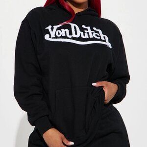 NWT Von Dutch Patch Hoodie – Black 🖤